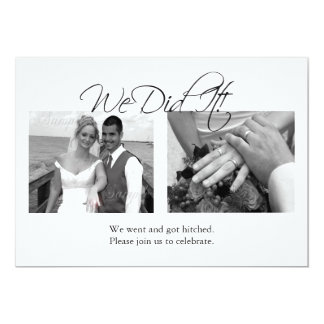 We Did It (Customizable Photo Template) Invitation