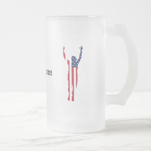 We Did It Frosted Glass Beer Mug