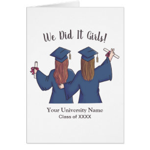 We Did It Girls, Graduation Girls Cards