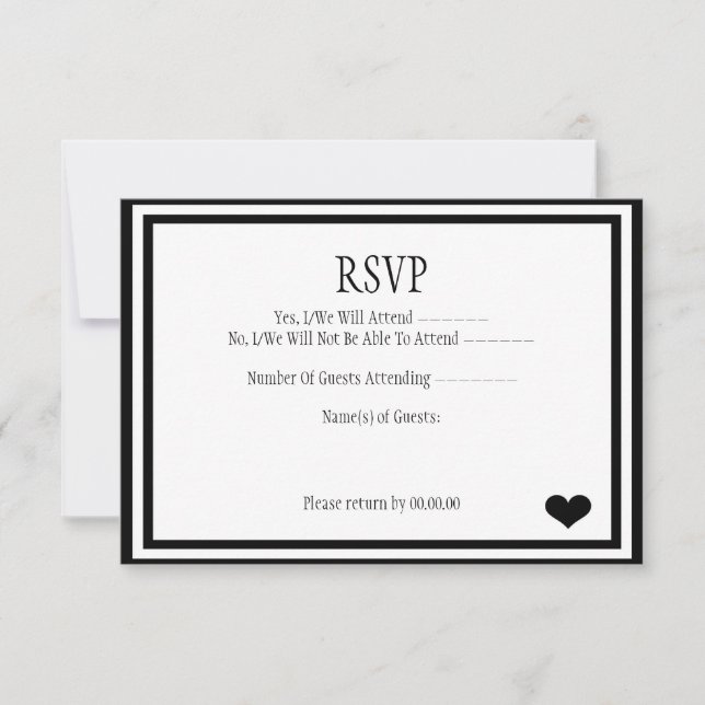 We Did It RSVP Card (Front)