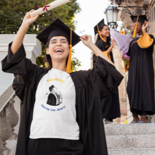 We Did It! Thank You Jesus! Christian Graduation Tri-Blend Shirt