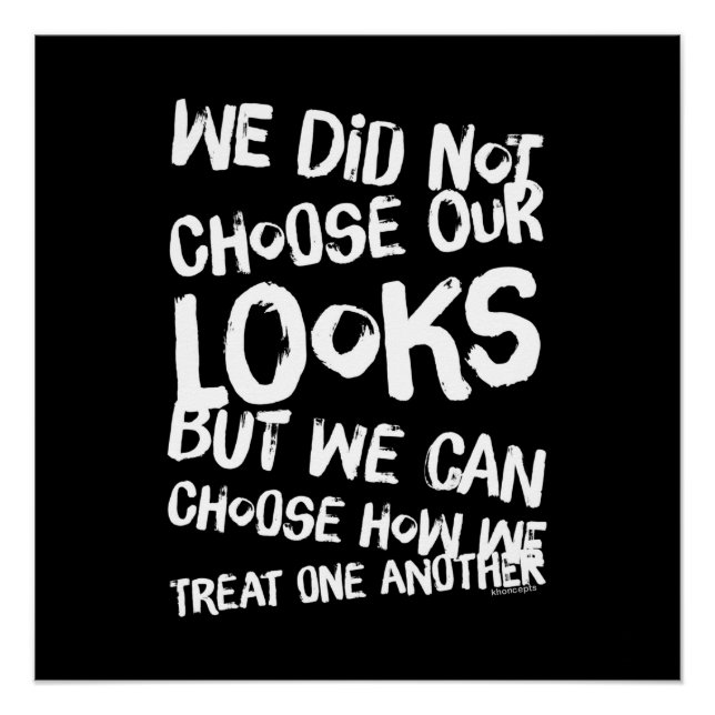 We did not choose our looks poster (Front)