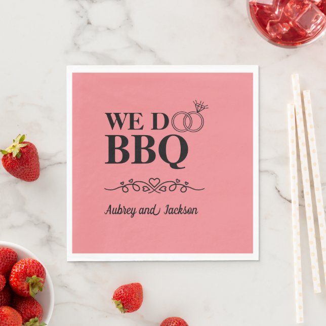 We Do BBQ Engagement Napkins (Insitu)