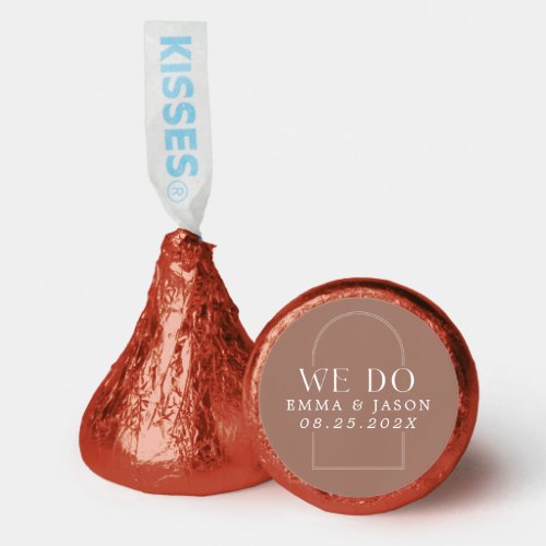 We do Boho Arch Wedding Hersheys Kisses