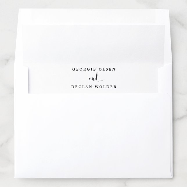 We Do Calligraphy Wedding Envelope Liner (In Envelope)