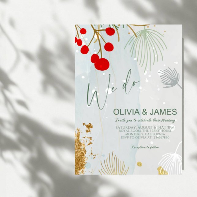 We Do Christmas Wedding - Elegant Winter Party Invitation (Creator Uploaded)
