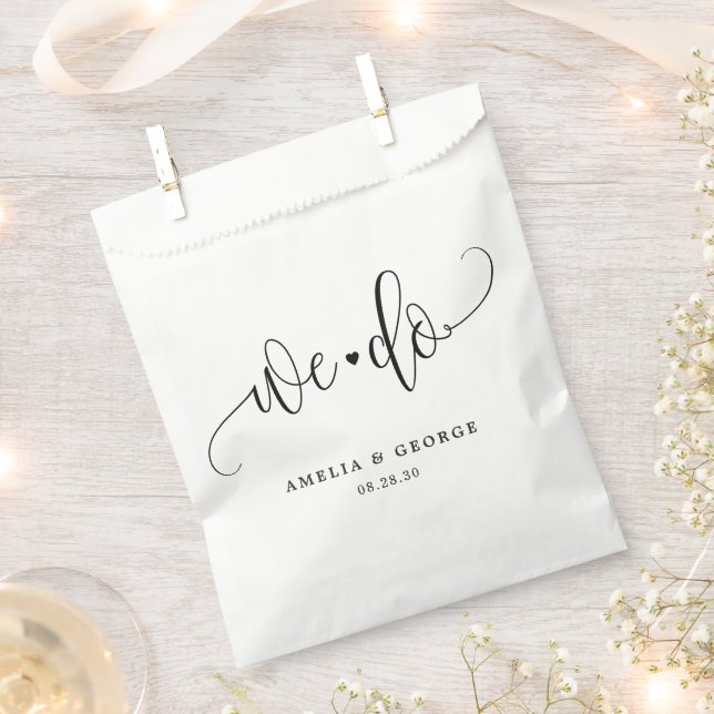 We Do Editable Color Wedding Favor Bags (Clipped)