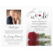 We Do! Elegant Red Rose DIY Fold Wedding Program