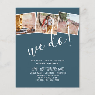 WE DO Engagement Party Invitations MODERN Colors