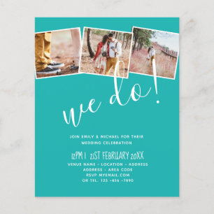 WE DO Engagement Party Invitations MODERN Colors