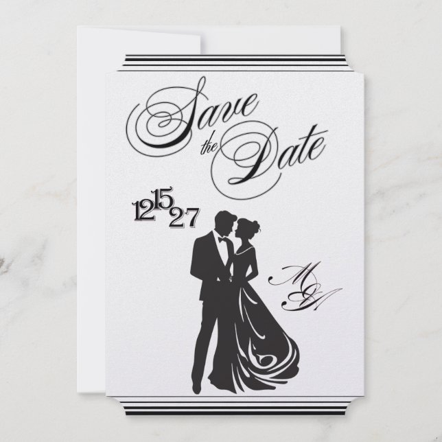 We Do Formal Save the Date Invitation (Front)