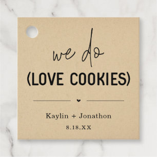 We Do Love Cookies Wedding Favor Tag