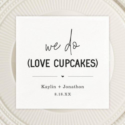 We Do Love Cupcake Wedding Bridal Shower Napkins
