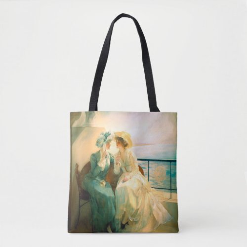 We do love to gossip tote bag