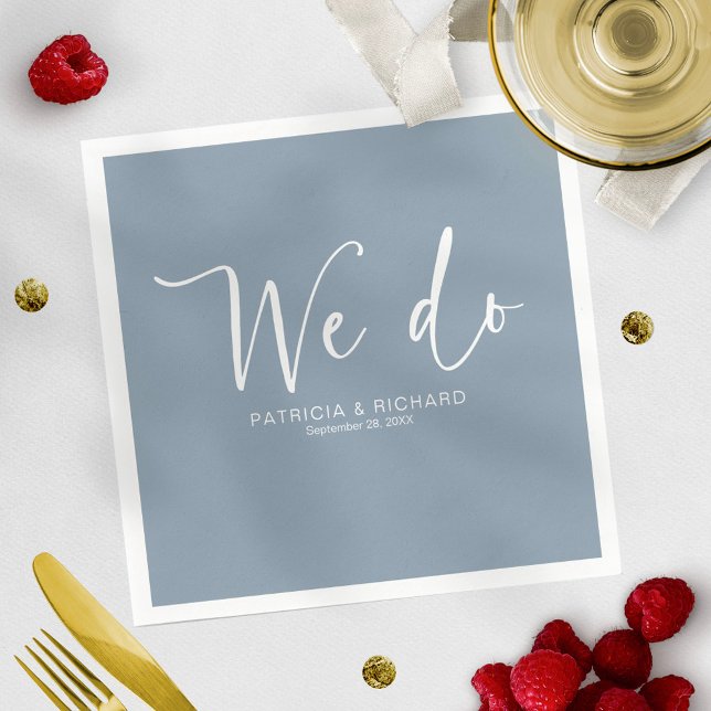 We Do Modern Calligraphy Wedding  Napkins (Creator Uploaded)