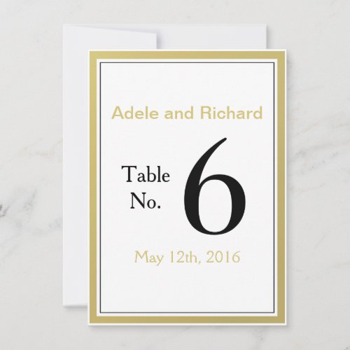 We Do Modern Chic Wedding Table Number