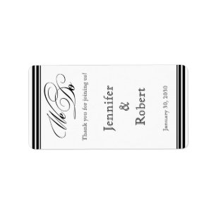 We Do Modern Frame Black and White Lip Balm Label