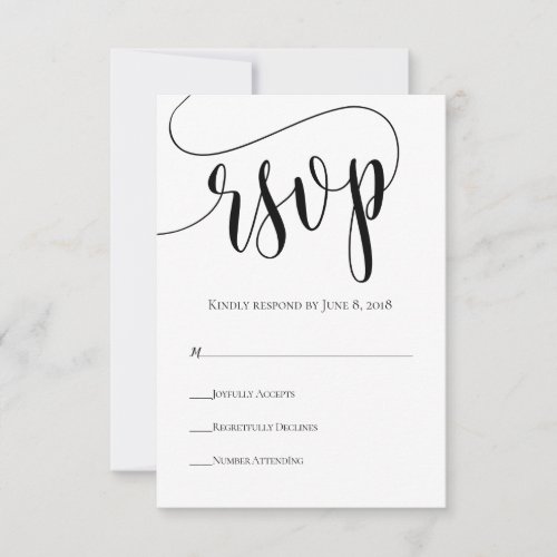 We Do Modern Wedding RSVP