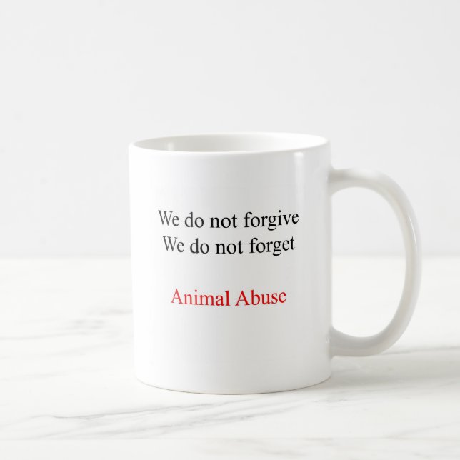 We do not forgive coffee mug (Right)