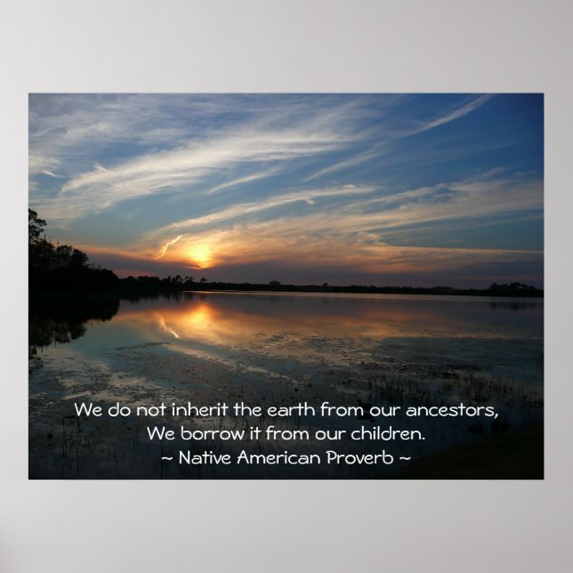 We do not inheret the earth... poster (Front)