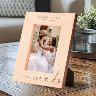 We Do Personalized Wedding Engraved Frames