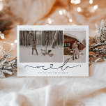 We Do Simple Modern 2 Photo Christmas Card<br><div class="desc">We Do Simple Modern 2 Photo Christmas Card</div>