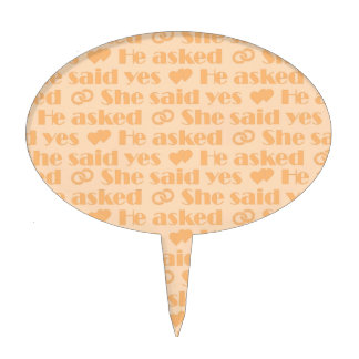 We Do - Summer Wedding Oval Cake Topper