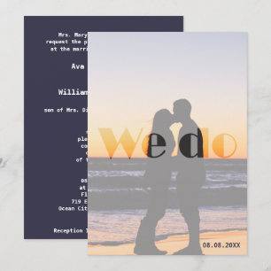 We Do - Sunset Wedding Invitation
