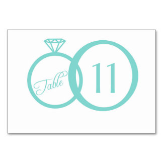 We Do! Table Number Card
