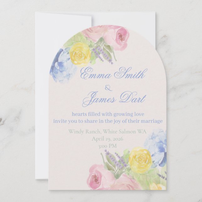 We Do Take Two Romantic invite or vow renewal (Front)