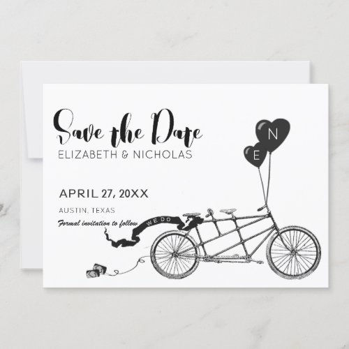 We Do Tandem Bicycle Photo Save The Date