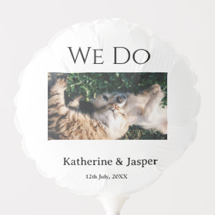 We do wedding engagement pet name photo date coupl balloon