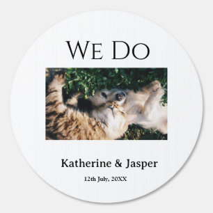We do wedding engagement pet name photo date coupl sign