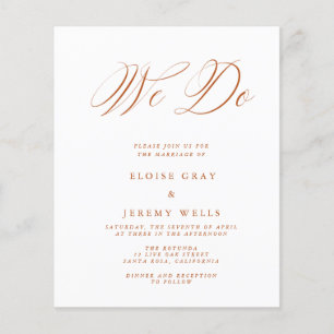 We Do Wedding Invitation