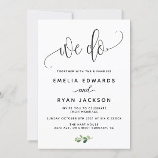 We do wedding invitation