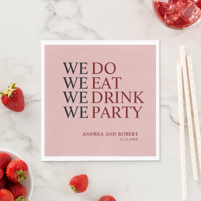 We Do Wedding Napkins (Insitu)