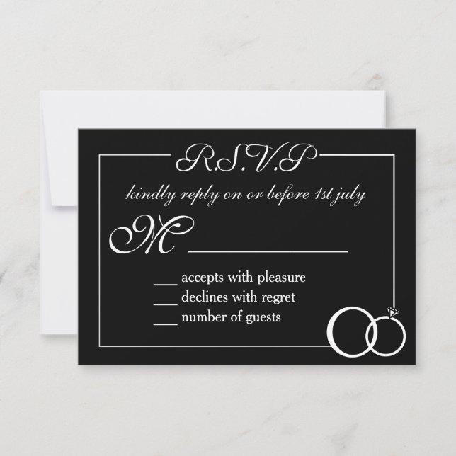 We Do Wedding RSVP Card (Front)