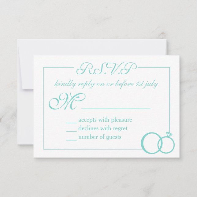 We Do Wedding RSVP Card (Front)