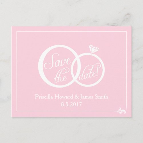 We Do Wedding Save The Date Postcard