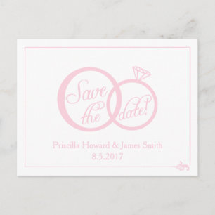 We Do Wedding Save The Date Postcard (white)