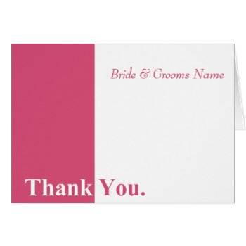 We Do Wedding Thank You Card (honeysuckle) by allweddingproducts at Zazzle