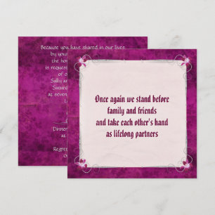 "We Do" wedding vow renewal Invitation
