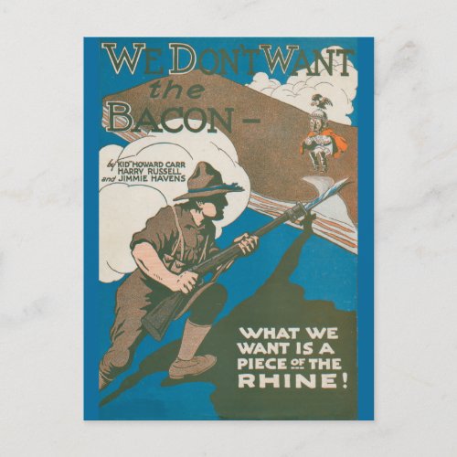 We Dont Want the Bacon Postcard