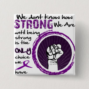 We don't know how STRONG we are... Button
