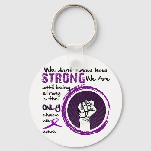 We dont know how STRONG we are Keychain