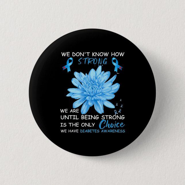 We Dont Know How Strong We Are Until Being Strong  Button (Front)