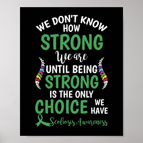 We Dont Know How Strong We Are Until Being Strong Poster