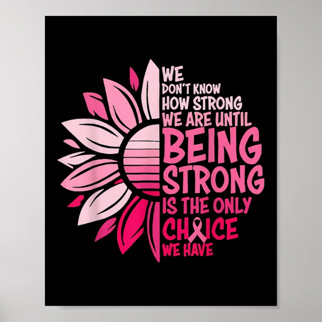 We Dont Know How Strong We Are Until Being Strong  Poster (Front)
