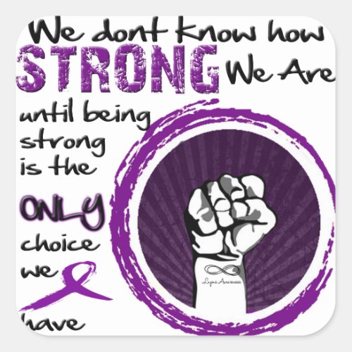 We Dont Know How Strong We Are Until Sticker