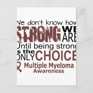 we dont know how we are strong until being strong postcard